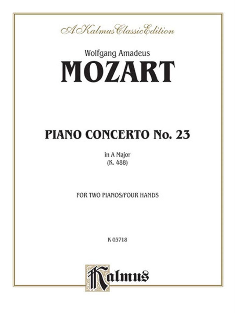 Piano Concerto No. 23 in A, K. 488